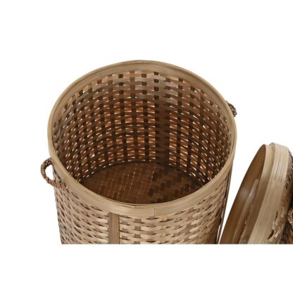 Σετ Καλαθιών DKD Home Decor Φυσικό Bamboo Boho 31 x 31 x 44 cm (3 Τεμάχια)