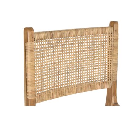 Καρέκλα DKD Home Decor 51 x 48 x 86 cm 51 x 54 x 86 cm Φυσικό Ξύλο Τικ Ανοιχτό καφέ ρατάν