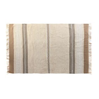 Χαλί DKD Home Decor Μπεζ Φυσικό Boho 200 x 200 x 1 cm