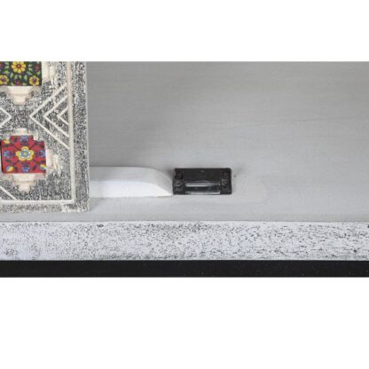 Ντουλάπι DKD Home Decor Γκρι Λευκό Ξύλο από Μάνγκο (90 x 38 x 150 cm)