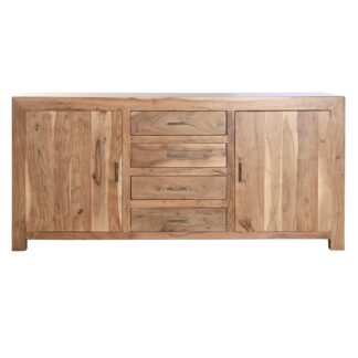 Σκευοθήκη DKD Home Decor Καφέ Χάλυβας Ξύλο από Μάνγκο 160 x 40 x 81 cm