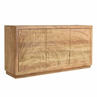 Σκευοθήκη DKD Home Decor 165 x 45,7 x 105,4 cm Κρυστάλλινο Γκρι Λευκό Σκούρο καφέ Ξύλο από Μάνγκο