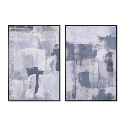 Πίνακας DKD Home Decor 83 x 4,5 x 122,5 cm 83 x 4,5 x 123 cm Αφηρημένο Urban (x2)