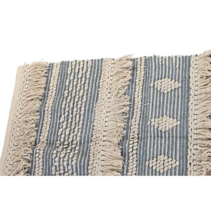 Χαλί DKD Home Decor 230 x 160 x 2 cm Μπλε βαμβάκι Λευκό Boho