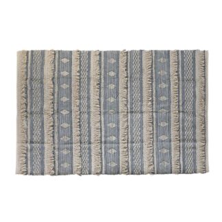 Χαλί DKD Home Decor 180 x 120 x 1 cm Μαύρο Μπεζ βαμβάκι Boho