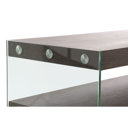 Console DKD Home Decor Καφέ Διαφανές Κρυστάλλινο Kαρυδιά Ξύλο MDF 160 x 45 x 80 cm