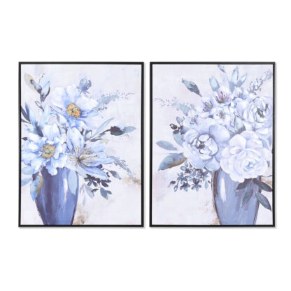 Πίνακας DKD Home Decor 60 x 3,5 x 80 cm Βάζο Παραδοσιακά (x2)