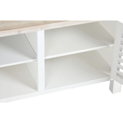 Έπιπλο Τηλεόρασης DKD Home Decor Έλατο Λευκό Ξύλο MDF 120 x 40 x 45 cm