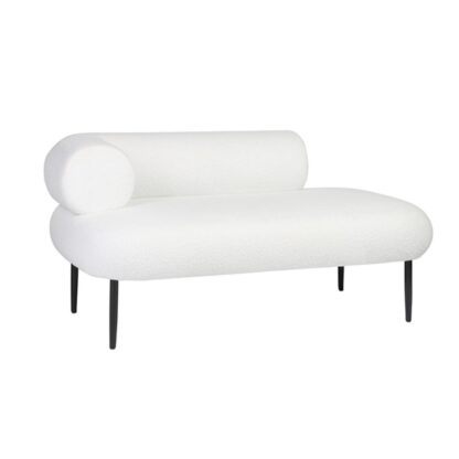 Καναπές DKD Home Decor Λευκό Μαύρο Μέταλλο Scandi 127,5 x 73,5 x 64 cm