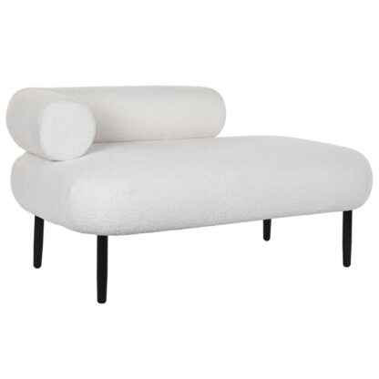 Καναπές DKD Home Decor Λευκό Μαύρο Μέταλλο Scandi 127,5 x 73,5 x 64 cm