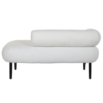 Καναπές DKD Home Decor Λευκό Μαύρο Μέταλλο Scandi 127,5 x 73,5 x 64 cm