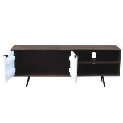 Έπιπλο Τηλεόρασης DKD Home Decor Σκούρο καφέ 140 x 35 x 50 cm Ξύλο από Μάνγκο