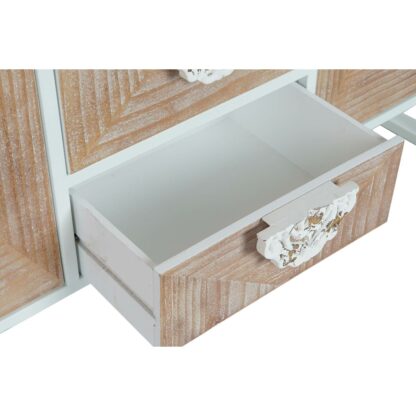 Σκευοθήκη DKD Home Decor Έλατο Μέταλλο Λευκό 120 x 35 x 80 cm