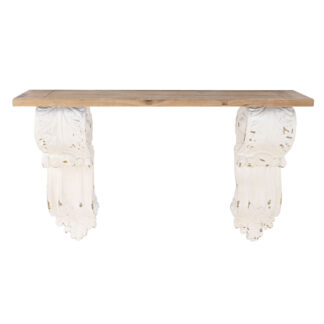 Console DKD Home Decor Λευκό Μέταλλο Έλατο 120 x 35 x 90 cm