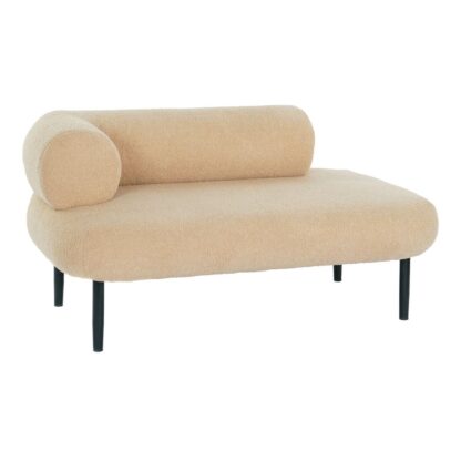 Καναπές DKD Home Decor Μαύρο Μπεζ Μέταλλο Scandi 127,5 x 73,5 x 64 cm