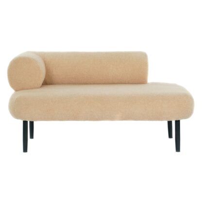 Καναπές DKD Home Decor Μαύρο Μπεζ Μέταλλο Scandi 127,5 x 73,5 x 64 cm