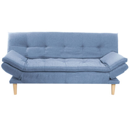 Καναπές DKD Home Decor Μπλε Sky μπλε Φυσικό Ξύλο Scandi 180 x 85 x 83 cm