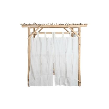 Κρεβάτι για τον κήπο DKD Home Decor Λευκό Φυσικό 200 x 180 x 200 cm