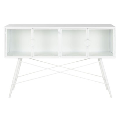 Console DKD Home Decor Λευκό Μέταλλο Κρυστάλλινο 120 x 35 x 80 cm