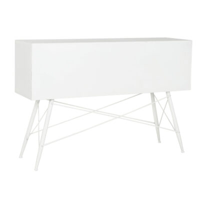 Console DKD Home Decor Λευκό Μέταλλο Κρυστάλλινο 120 x 35 x 80 cm