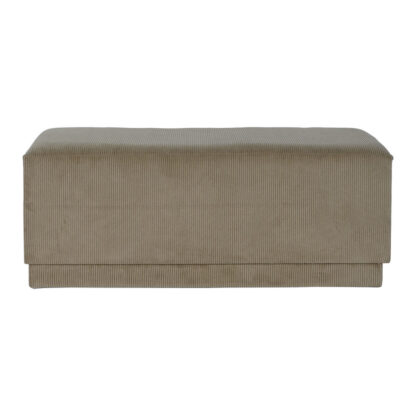 Σκαμπό DKD Home Decor Καφέ πολυεστέρας Ξύλο MDF 100 x 40 x 40 cm