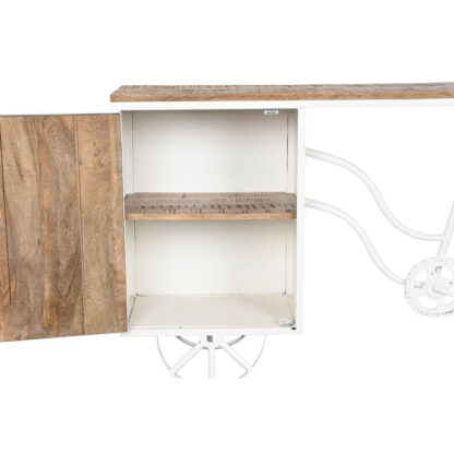 Console DKD Home Decor Λευκό Καφέ Μέταλλο 165 x 35,5 x 83,8 cm