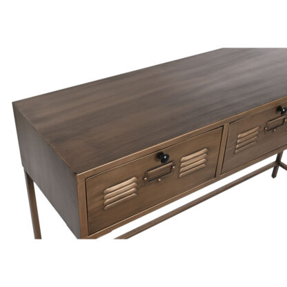 Console Home ESPRIT Χρυσό Μέταλλο 125,5 x 37 x 77 cm