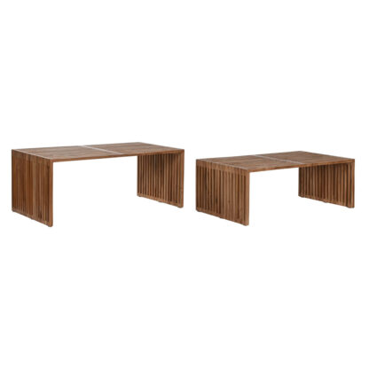 Σετ με 2 τραπέζια Home ESPRIT Φυσικό ξύλο teak 116 x 60 x 46 cm