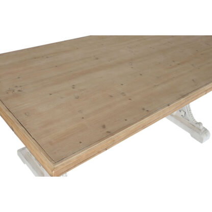 Τραπεζαρία Home ESPRIT Λευκό Φυσικό Έλατο Ξύλο MDF 180 x 90 x 76 cm