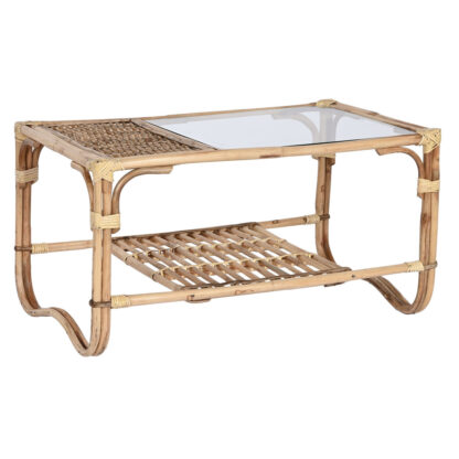 Τραπεζάκι Καφέ Home ESPRIT Φυσικό Bamboo ρατάν 76 x 46 x 40 cm