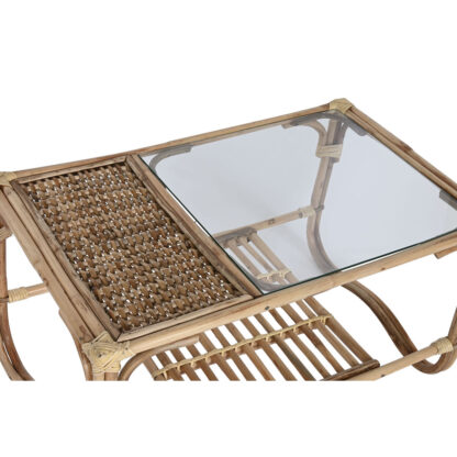 Τραπεζάκι Καφέ Home ESPRIT Φυσικό Bamboo ρατάν 76 x 46 x 40 cm