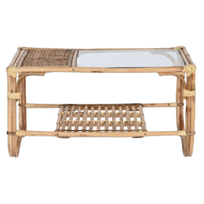 Τραπεζάκι Καφέ Home ESPRIT Φυσικό Bamboo ρατάν 76 x 46 x 40 cm