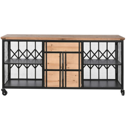 Σιφονιέρα Home ESPRIT Μέταλλο Έλατο Loft 122 x 37 x 58,5 cm