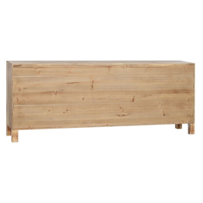 Τηλεόραση Home ESPRIT Μαύρο Φυσικό Έλατο Ξύλο MDF 130 x 24 x 51 cm