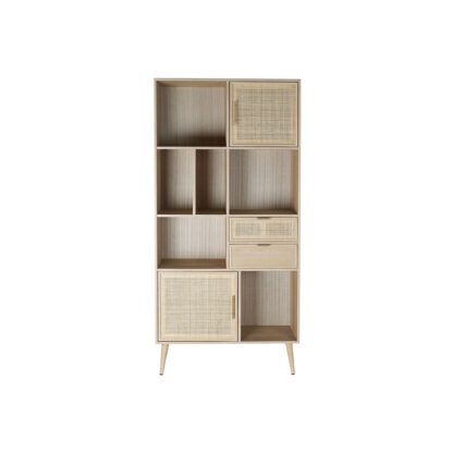 Ράφια Home ESPRIT Φυσικό Ξυλο παουλόβνια Ξύλο MDF 90 x 37 x 189 cm