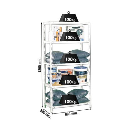 Ράφια Simon Rack Comfort 5/300 Μέταλλο 5 Ράφια 500 kg (180 x 90 x 30 cm)