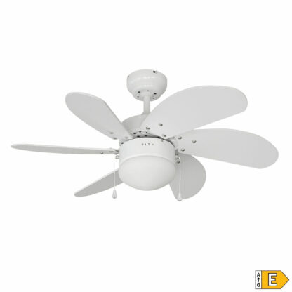 Ανεμιστήρας Οροφής με Φως EDM 33985 Aral Λευκό 50 W