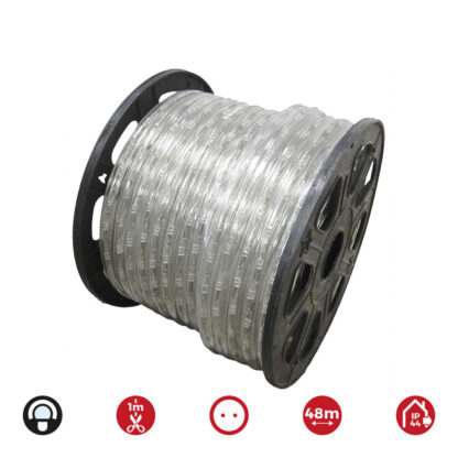 LED Σωλήνας EDM 72713 Flexiled 1,4 W x 1 m 48 m Κρύο Λευκό