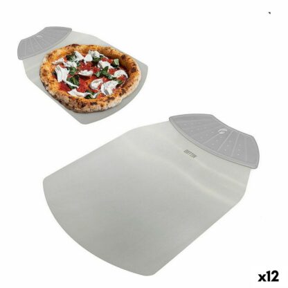 Παλέτα μαγειρέματος Quttin Pizza Χάλυβας 25 x 36 cm (12 Μονάδες)