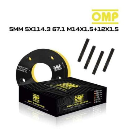 Σετ από Διαχωριστές OMP OMPS08810501 5x114,3 67,1 M14 x 1,50 + M12 x 1,50 5 mm