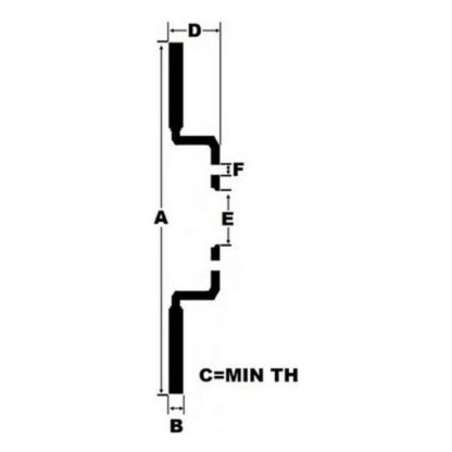 Δίσκοι φρένων Black Diamond KBD1483COM Αεριζόμενη Μπροστινό Βαρετό 12 Ρίγες