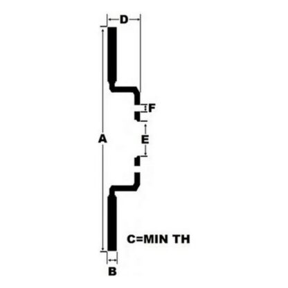 Δίσκοι φρένων Black Diamond KBD1362COM Αεριζόμενη Μπροστινό 12 Ρίγες