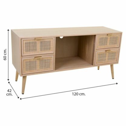 Βοηθητικό Έπιπλο Alexandra House Living Φυσικό Ξύλο MDF 42 x 60 x 120 cm