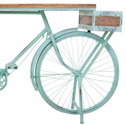 Έπιπλο Εισόδου Alexandra House Living Bike Τυρκουάζ Ξύλο Σίδερο 50 x 94 x 198 cm