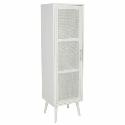 Ντουλάπι Alexandra House Living Ασημί white wedding Bamboo Ξύλο MDF 37 x 139 x 40 cm