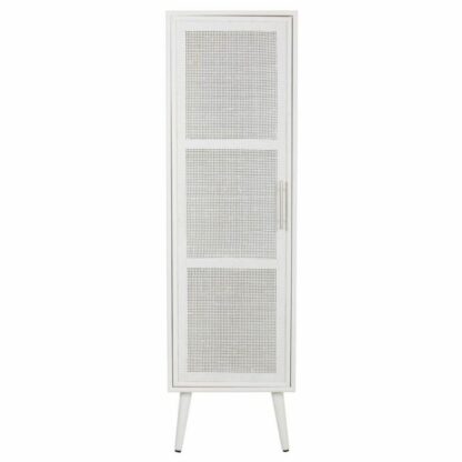 Ντουλάπι Alexandra House Living Ασημί white wedding Bamboo Ξύλο MDF 37 x 139 x 40 cm