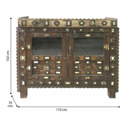 Σκευοθήκη Alexandra House Living Ανακυκλωμένο ξύλο 35 x 102 x 110 cm