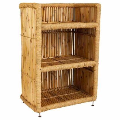 Ράφια Alexandra House Living Καφέ Bamboo Σχοινί 35 x 75 x 51 cm