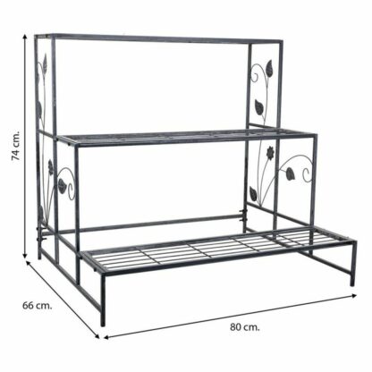 βάση για Γλάστρες Alexandra House Living Γκρι Σίδερο 66 x 74 x 80 cm