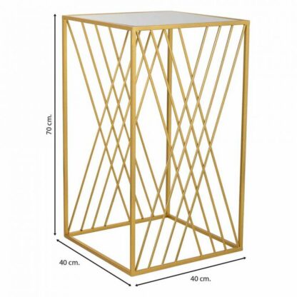 Γωνιακό τραπέζι Alexandra House Living Χρυσό 40 x 70 x 40 cm